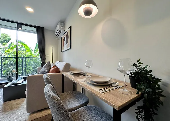 Serene Tropical 1br - Ultra Fast Wifi - Sathorn Apartment Bangkok