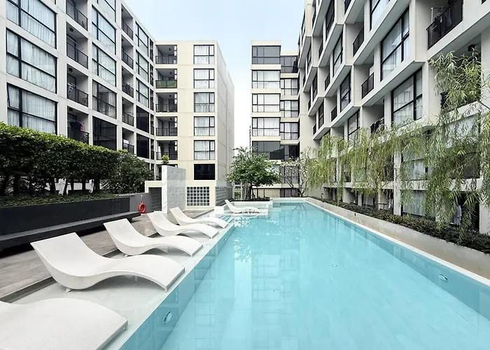 Apartment Serene Tropical 1br - Ultra Fast Wifi - Sathorn *